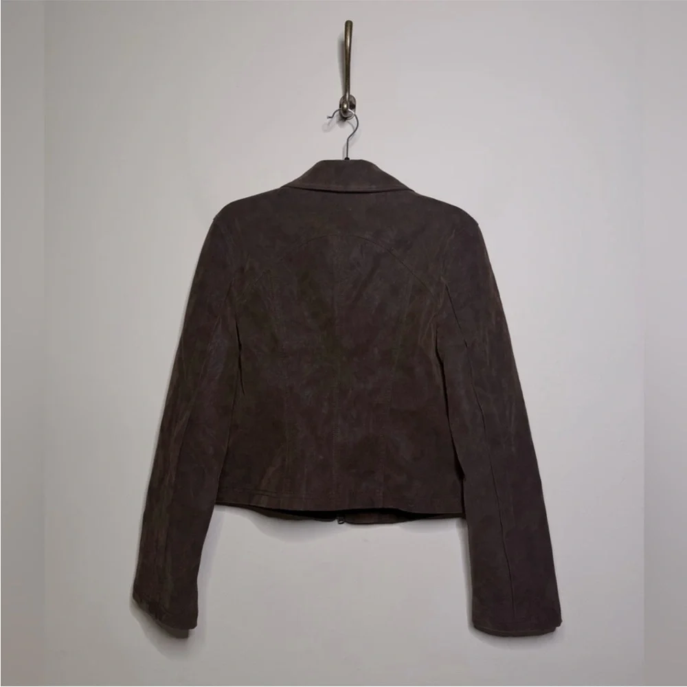 Free People X We The Free River Faux Suede Jacket in Double Espresso - Picture 7 of 7